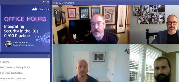 Another StackRox presentation at an office hour event